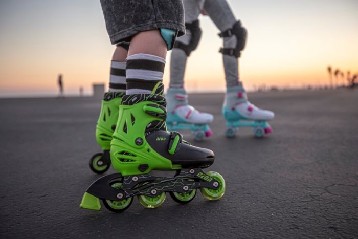 Роликові ковзани Neon Inline, розмір 30-33, зелений