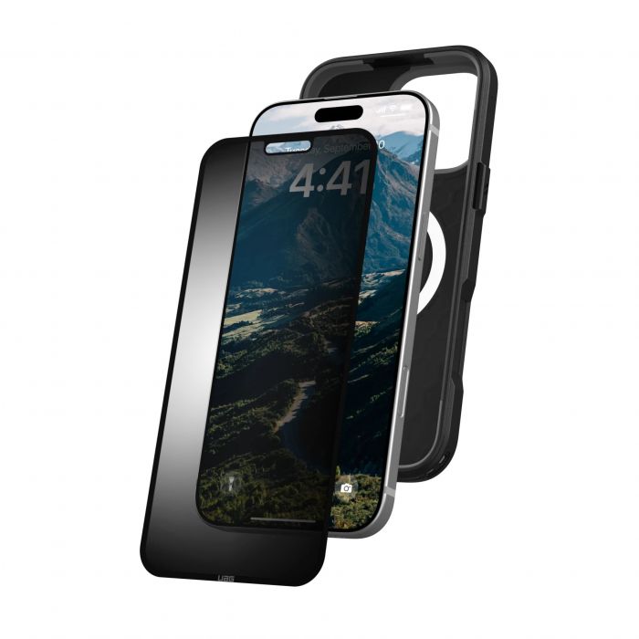 Захисна плівка анти-шпигун UAG для iPhone 16 Pro Max, Removable Privacy, Glass - Tint