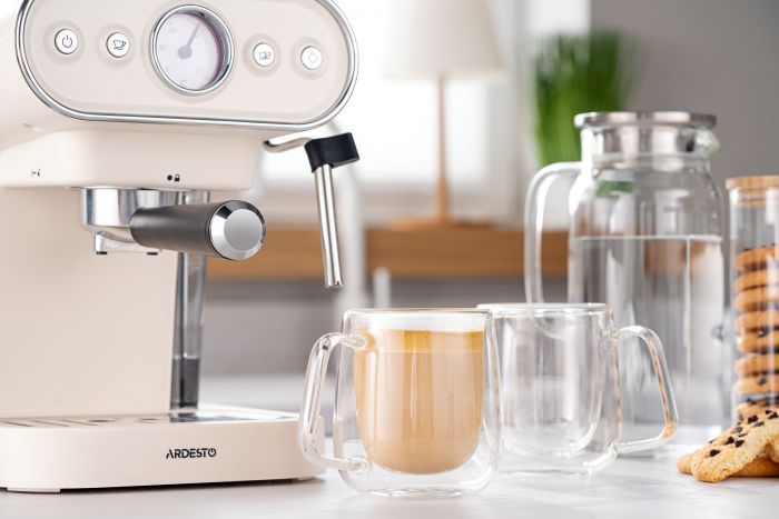 Набір чашок з ручками і подвійними стінками Ardesto, 250мл, 2шт, боросилікатне скло, прозорий