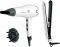 Фен+випрямляч Rowenta набір Pure Collection, 2200Вт, 2 режими, дифузор, щипці для волосся(200°С, кераміка), біло-чорний