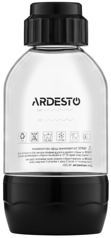 Пляшка для сифону Ardesto 0,5л, пластик, прозорий