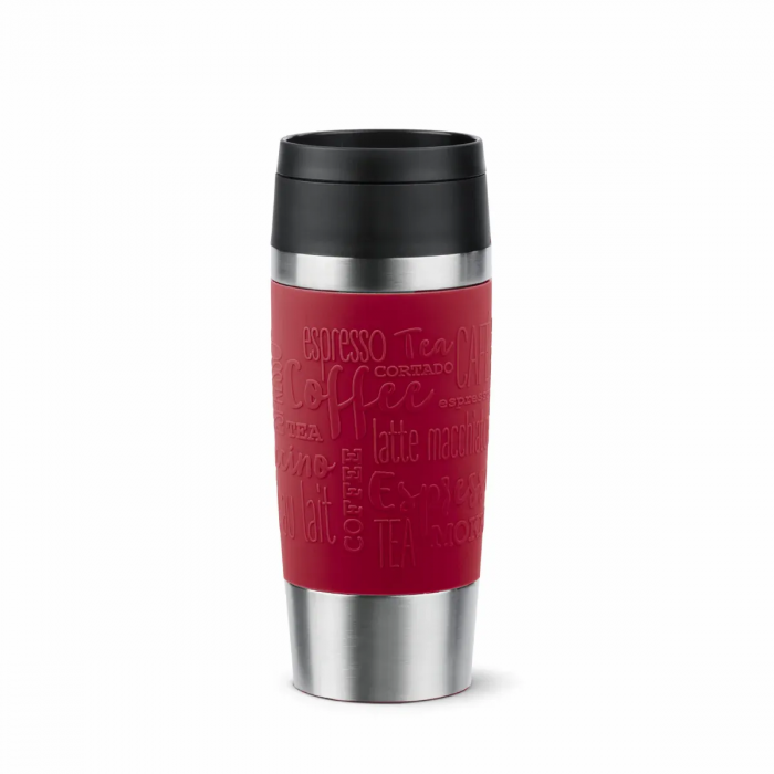 Термочашка Tefal Travel Mug Classic, 360мл, нержавіюча сталь, червоний