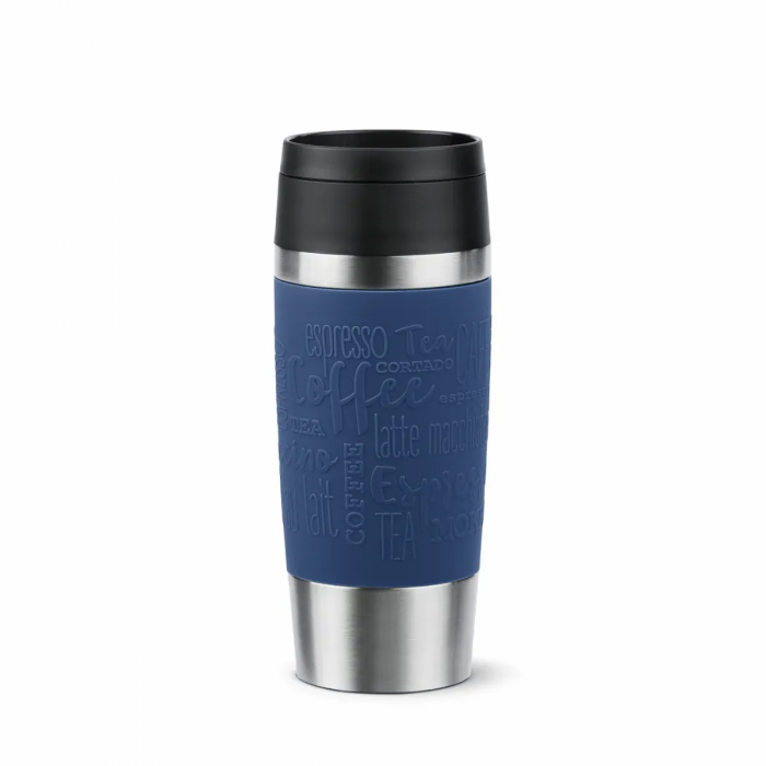 Термочашка Tefal Travel Mug Classic, 360мл, нержавіюча сталь, синій