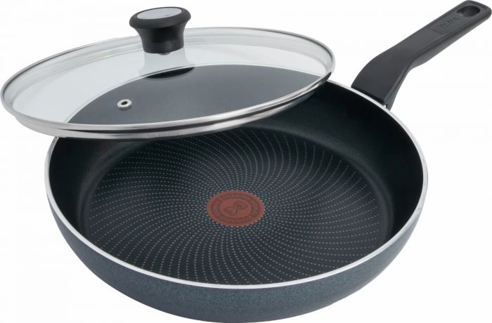 Сковорода з кришкою Tefal Generous Cook, 28см, алюміній, бакеліт, скло, чорний