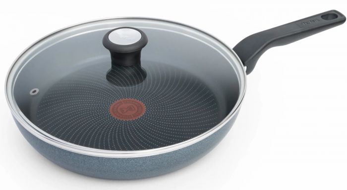 Сковорода з кришкою Tefal Generous Cook, 28см, алюміній, бакеліт, скло, чорний