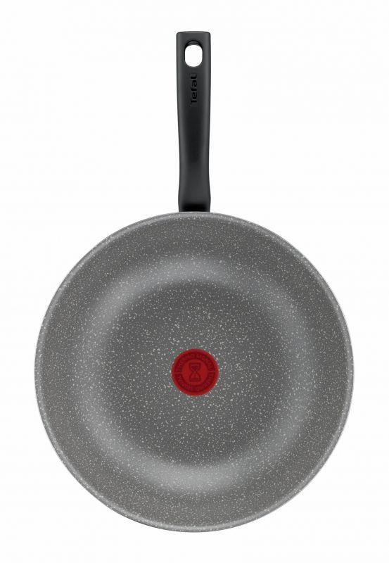 Сковорода Вок Tefal Tefal Cook Natural, 28см, алюміній, бакеліт, сірий