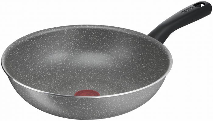 Сковорода Вок Tefal Tefal Cook Natural, 28см, алюміній, бакеліт, сірий