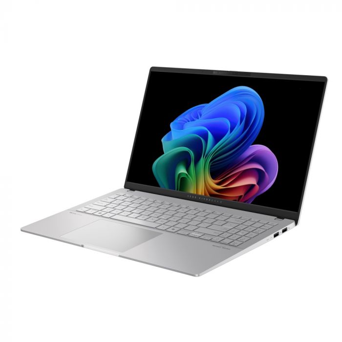 Ноутбук ASUS Vivobook S 15 S5507QA-MA004W 15.6" 3K OLED, Qualcomm X Plus X1P 42 100, 16GB, F1TB, UMA, Win11, Сріблястий