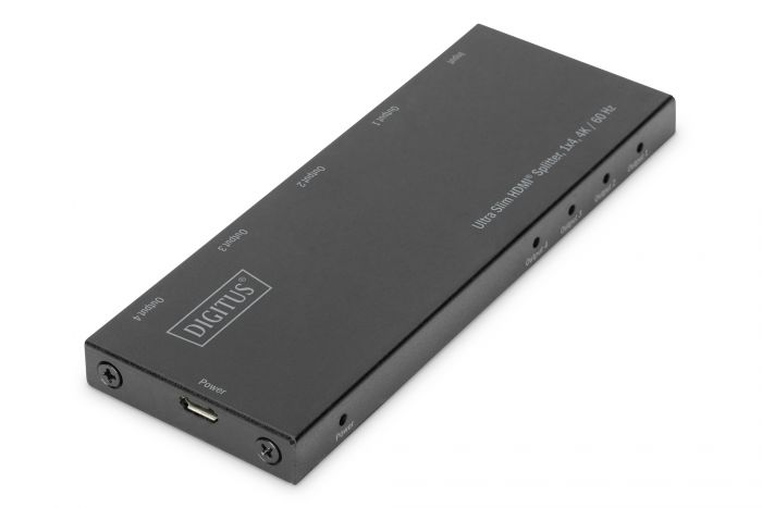Відеосплітер DIGITUS HDMI (INx1 - OUTx4), 4K, Ultra Slim