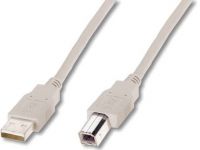 Кабель DIGITUS USB-A > USB-B синхронізації, 1.8м, бежевий