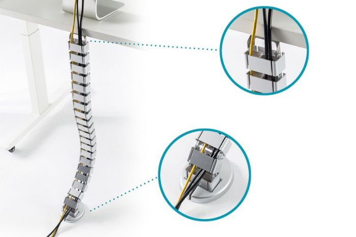 Кабельний організатор DIGITUS, гнучкий, сірий