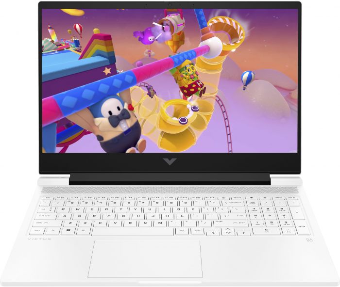 Ноутбук HP Victus 16-s0011ua 16.1" FHD IPS AG, AMD R5-7640HS, 16GB, F512GB, NVD4060-8, DOS,  білий