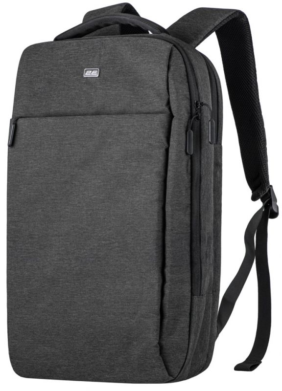 Рюкзак 2E, Melange 17", чорний