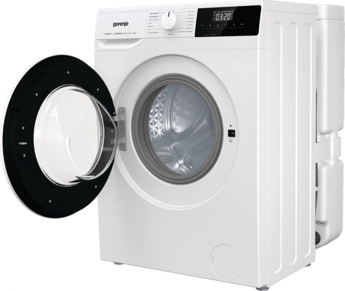 Пральна машина Gorenje фронтальна, з баком, 6кг, 1000, A+, 60см, дисплей, пар, інвертор, білий