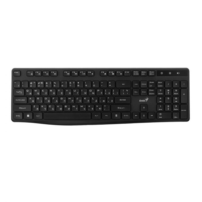 Клавіатура мембранна Genius KB-7200, 104key, WL, EN/UKR, чорний