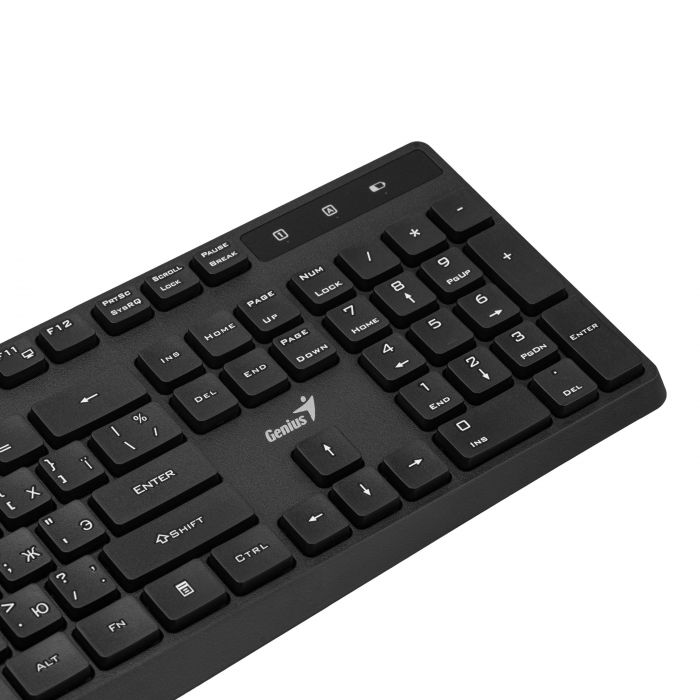 Клавіатура мембранна Genius KB-7200, 104key, WL, EN/UKR, чорний