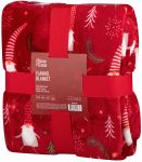 Плед ARDESTO Flannel, 160х200см, 100% поліестер, гноми