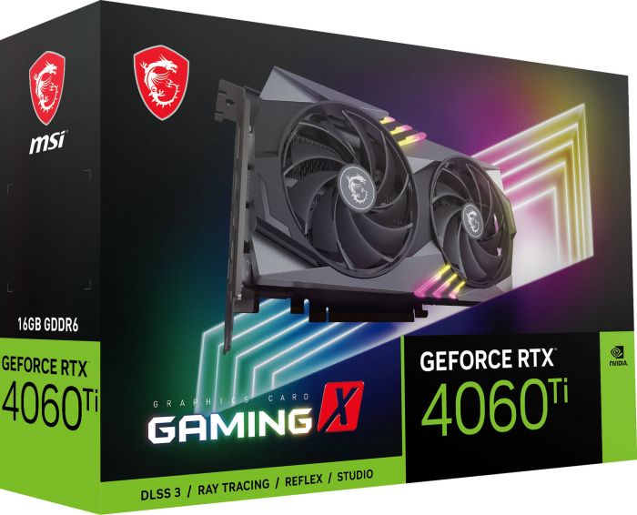 Відеокарта MSI GeForce RTX 4060 Ti 16GB GDDR6 GAMING X