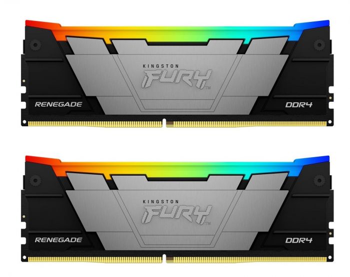 Пам'ять ПК Kingston DDR4 16GB KIT (8GBx2) 3600 FURY Renegade RGB