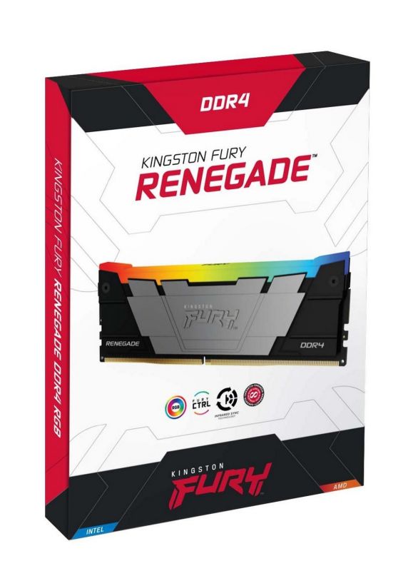 Пам'ять ПК Kingston DDR4 64GB KIT (32GBx2) 3200 FURY Renegade RGB