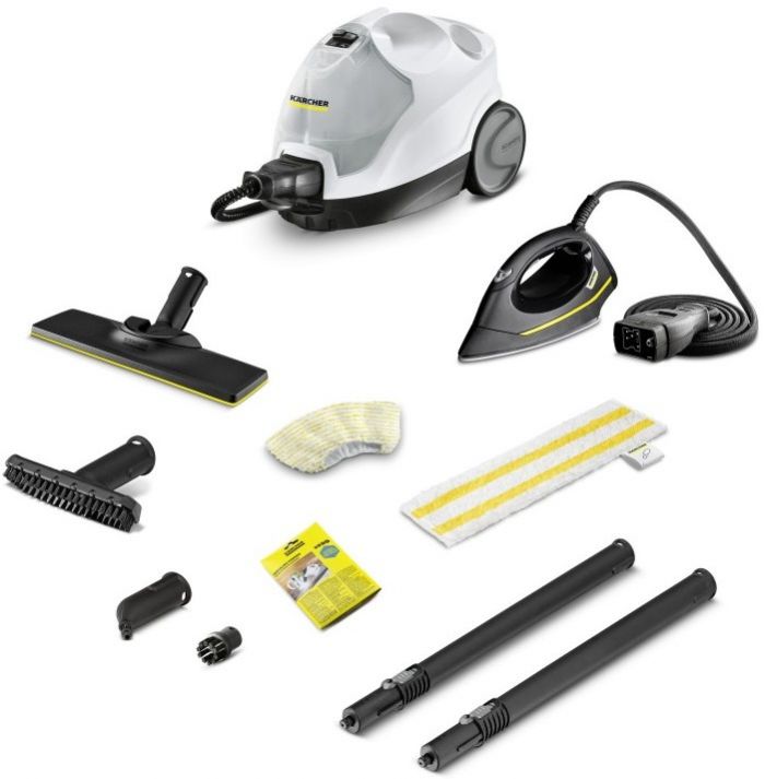 Пароочисник Karcher SC 4 EasyFix Iron, 2000Вт, 800мл, 3.5Бар, праска в компл, біло-чорний