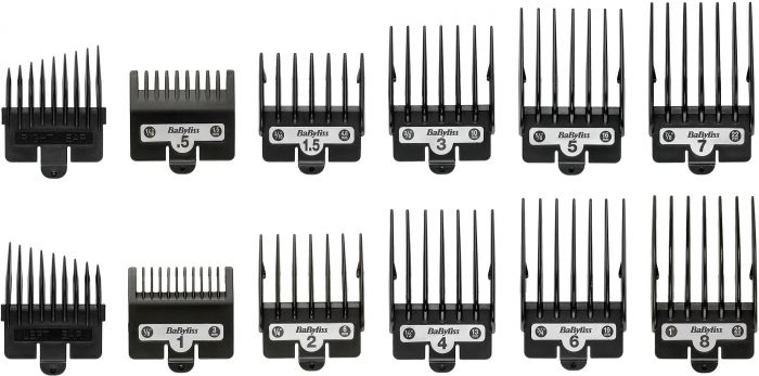 Машинка для стриження  Babyliss Super-X Metal Series, акум., насадок-12, сталь з графітовим покриттям, чорно-сріблястий