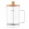 Френч-прес Ardesto Midori, 800мл, боросилікатне скло, бамбук, прозорий