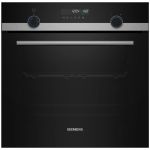 Духова шафа Siemens електрична, 66л, A, дисплей, конвекція, телескопічні направляючі, чорний