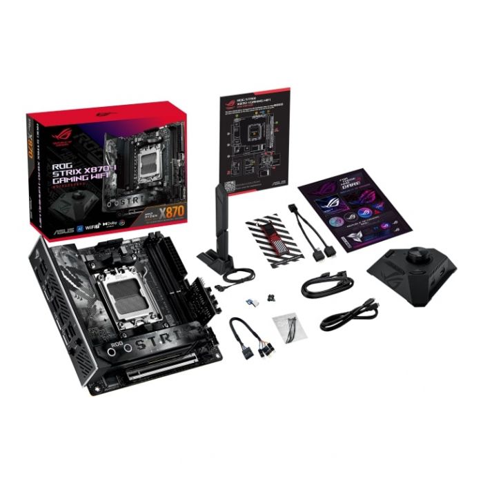 Материнcька плата ASUS ROG STRIX X870-I GAMING WIFI sAM5 X870 2xDDR5 M.2 HDMI WiFi BT mITX