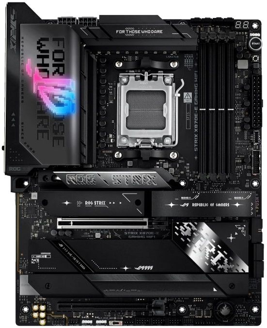 Материнcька плата ASUS ROG STRIX X870E-E GAMING WIFI sAM5 X870E 4xDDR5 M.2 HDMI WiFi BT ATX