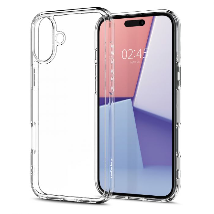 Чохол Spigen для iPhone 16, Ultra Hybrid, Crystal Clear
