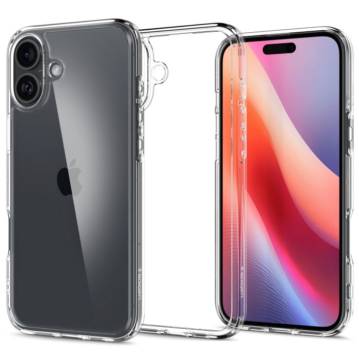 Чохол Spigen для iPhone 16, Ultra Hybrid, Crystal Clear