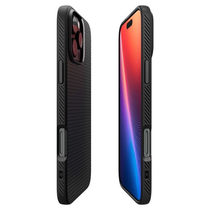 Чохол Spigen для iPhone 16 Pro Max, Liquid Air, Matte Black