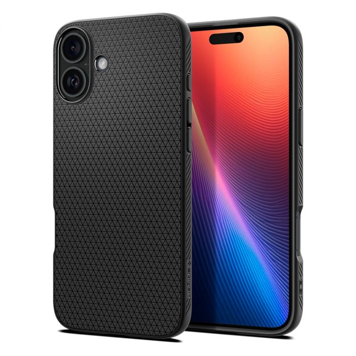 Чохол Spigen для iPhone 16 Plus, Liquid Air, Matte Black