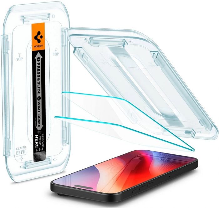 Скло Spigen для iPhone 16 Pro, Glas.tR EZ Fit, (2 Pack)