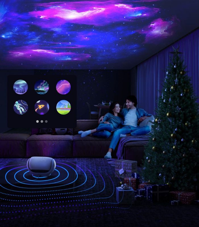 Зірковий проектор Govee H6092 Galaxy Star Projector, RGB, WI-FI/Bluetooth, білий
