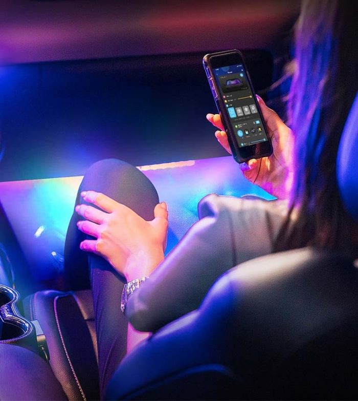 Набір розумного підсвічування для автомобіля Govee H7090 Interior Car Lights, RGBIC, Bluetooth, чорний