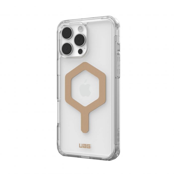 Чохол UAG для iPhone 16 Pro Max, Plyo Magsafe, Ice/Gold