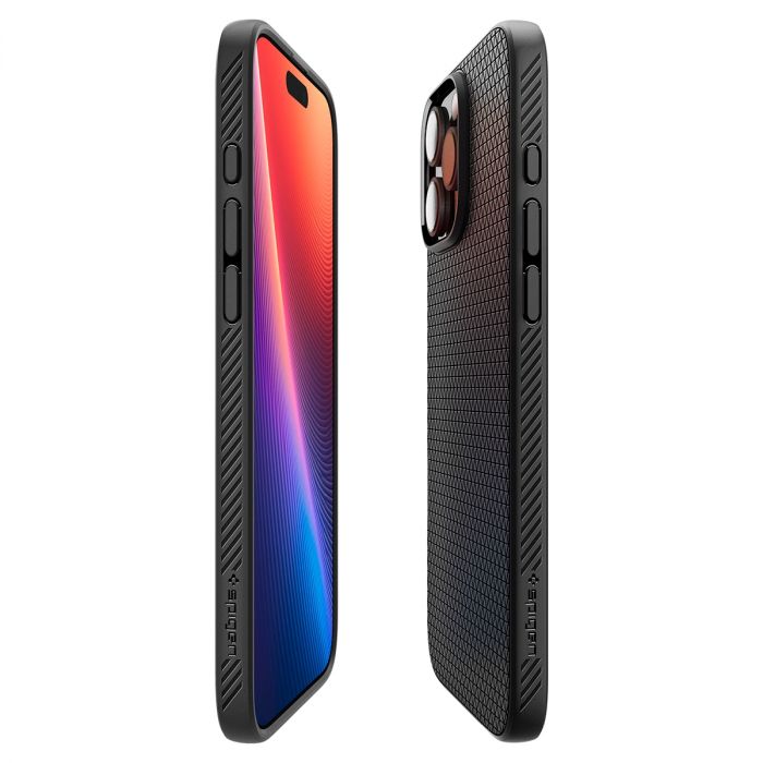 Чохол Spigen для iPhone 16 Pro, Liquid Air, Matte Black