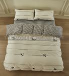 КПБ 2.0сп Ardesto Gloria, підковдра 200х220см, простирадло 230х240см, наволочки (2) 50х70см, 100% бавовна, сатин, панди, клітинка