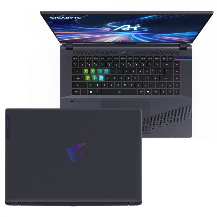 Ноутбук AORUS G6X 16.0 QHD 165Hz, Intel i7-13650HX, 16GB, F1TB, NVD4070-8, DOS, чорний