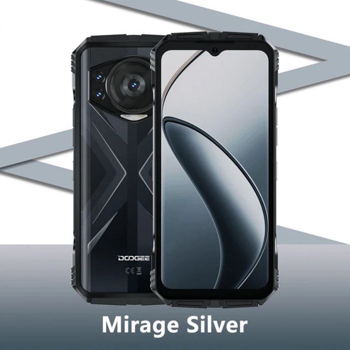 Смартфон Doogee S118 6.58" 8/512ГБ, 2SIM, 10800мА•год, сріблястий