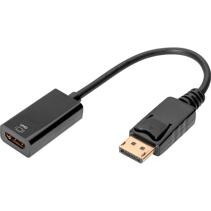 Адаптер DIGITUS DisplayPort > HDMI (M/F), Ultra HD, активний