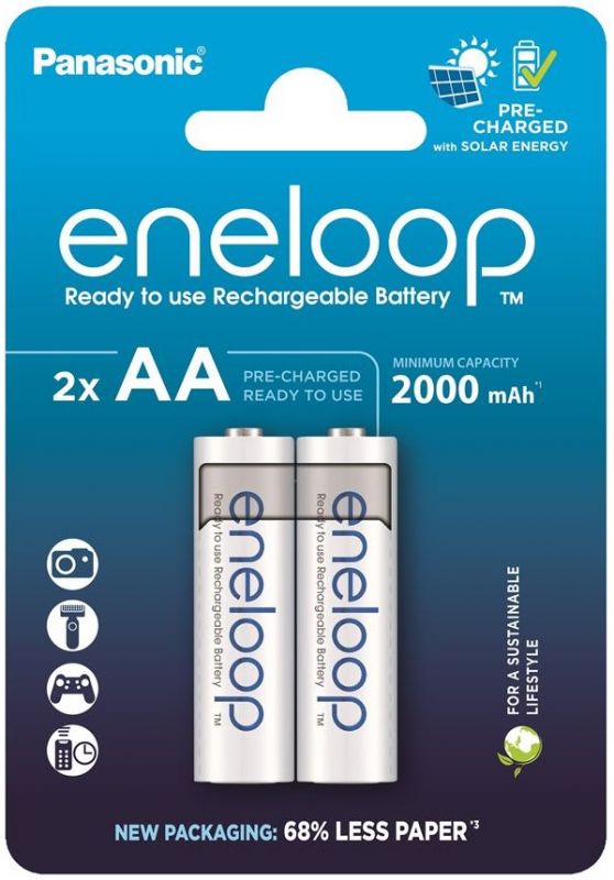 Акумулятор Panasonic Eneloop NI-MH  AA 2000 мАг, 2 шт.