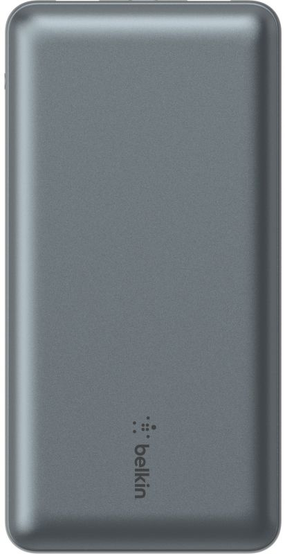 Акумулятор портативний літій-іонний Power Bank Belkin 10000мА·год, 15Вт, 2хUSB-A/USB-C, cірий