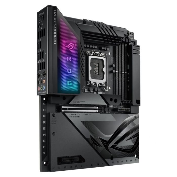 Материнcька плата ASUS ROG MAXIMUS Z790 HERO BTF s1700 Z790 4xDDR5 M.2 HDMI USB Type-C Wi-Fi BT ATX чорний приховане підключення роз'ємів