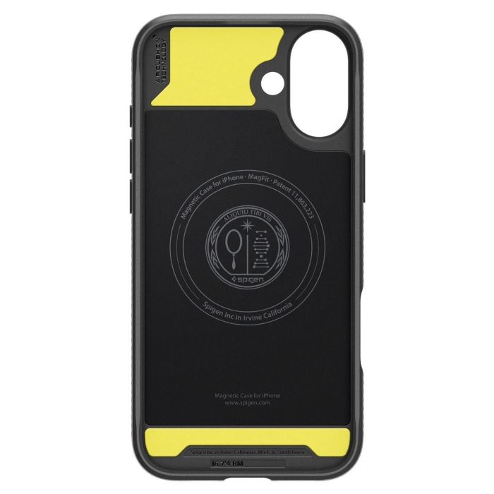 Чохол Spigen для iPhone 16, Rugged Armor MagFit, Matte Black