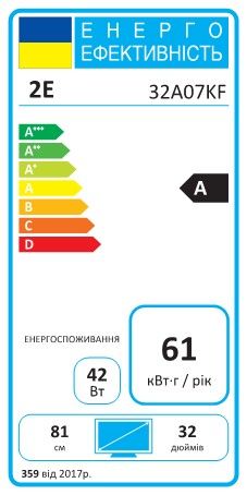 Телевізор 32" 2E LED FHD 60Hz Smart Google TV Black