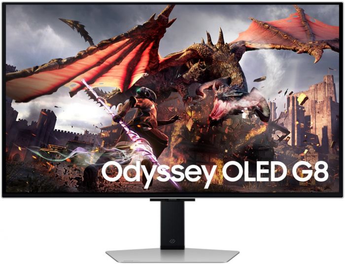 Монітор Samsung 32" Odyssey G80SD HDMI, DP, USB, Bluetooth, OLED, 3840x2160, 240Hz, 0.3ms, G-Sync Compatible