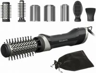 Фен-щітка Rowenta Renewal Brush Active, 1000Вт, 3 режими, іоніз-я, хол. обдув, оберт. насадка, 5 насадок, кераміка, чорний Фен-щітка Rowenta Renewal Brush Active, 1000Вт, 3 режими, іоніз-я, хол. обдув, оберт. насадка, 5 насадок, кераміка, чорний